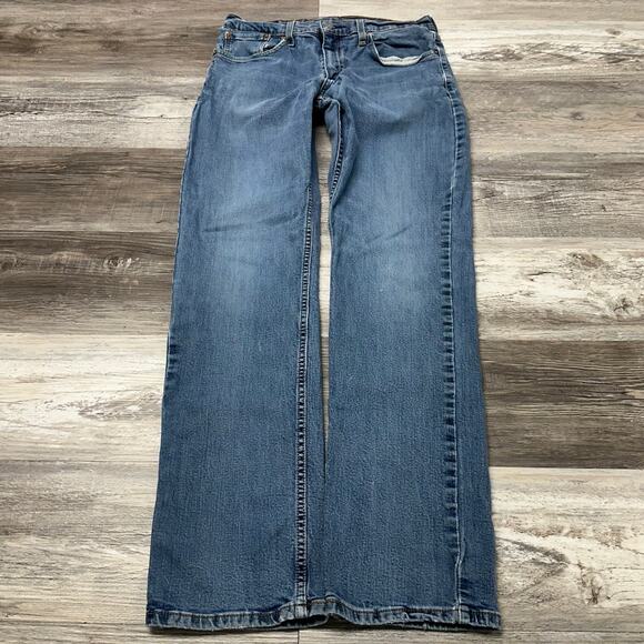 Levis 559 Mid Wash Blue‎ Mens 31x33 Relaxed Straight Faded Denim Jeans Red Tab - Picture 1 of 13